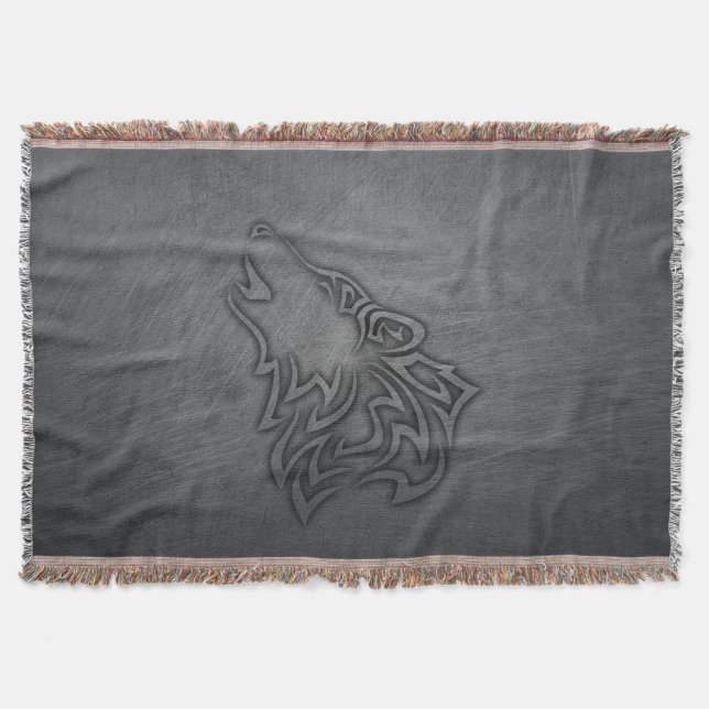 Howling Wolf Tribal Steel Decke (Vorderseite)
