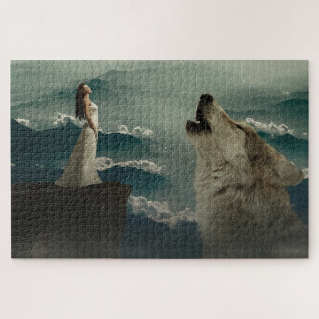 Howling Wolf und Lady Puzzle (Horizontal)