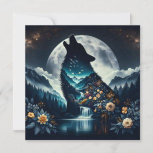 Howling Wolf   Vollmond Ai Art