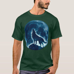 Howling Wolf Vollmond Vollmond WildhundwölfeTSh T-Shirt