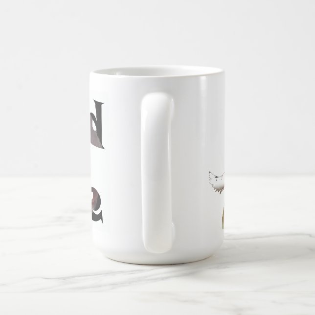 Howling Wolf Watercolor Wildlife Tasse (Henkel)