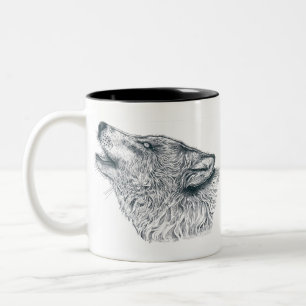 Howling Wolf Zweifarbige Tasse