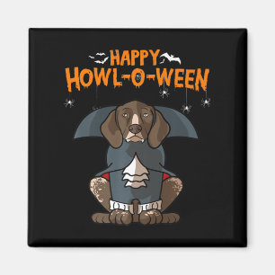 Howloween Deutscher Kurzhaariger Hund Halloween Magnet