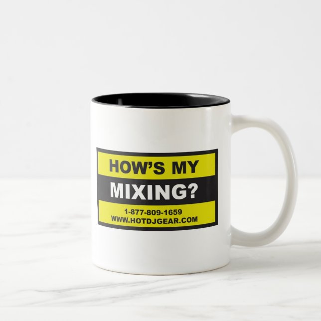 Hows mein Mischen Zweifarbige Tasse (Rechts)