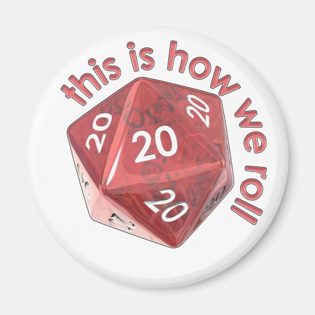 HowWeRoll20s Magnet (Vorne)