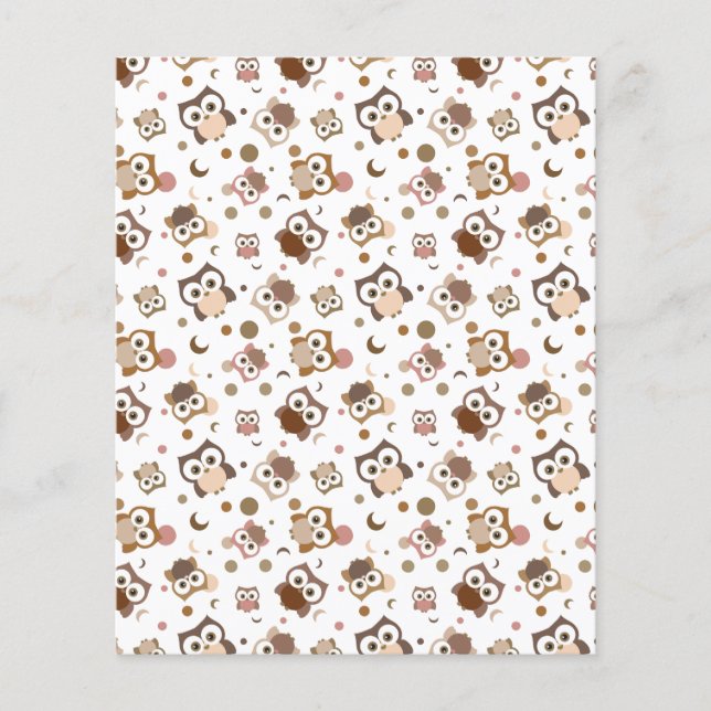 Howy Owl Design Scrapbooking Paper (Vorderseite)