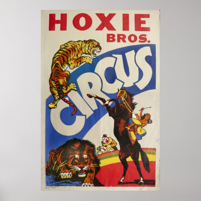 Hoxie Bros. Zirkus Poster (Vorne)