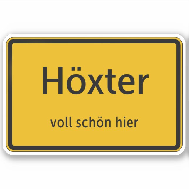Höxter Aufkleber Sticker Autoaufkleber (Vorderseite)