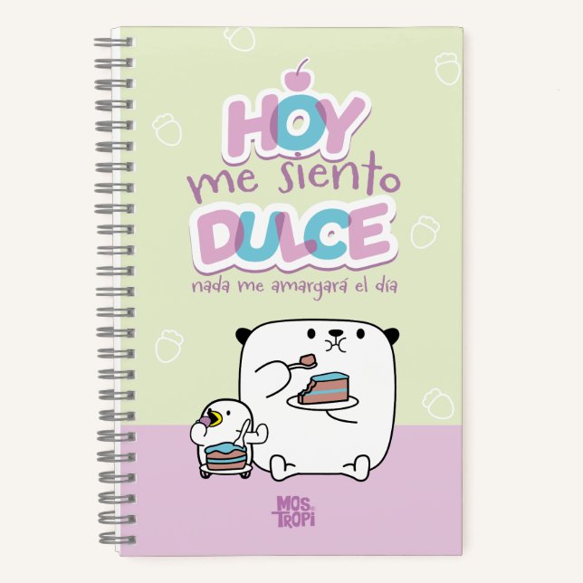 │Hoy me siento dulce Notizbuch (Vorderseite)