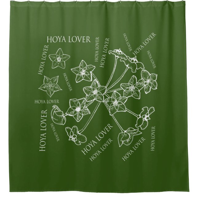 Hoya-Liebhaber Duschvorhang (Vorderseite)