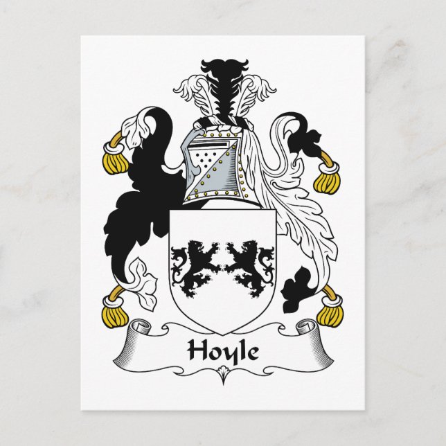 Hoyle Familienwappen Postkarte (Vorderseite)
