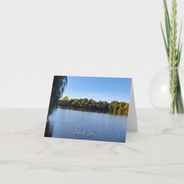 Hoyt Lake Folded Thank You Card Dankeskarte (Vorderseite)