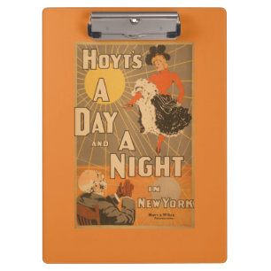 Hoyts A Day und eine Nacht in New York City Theate Klemmbrett