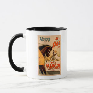 Hoyts a-Hund im Krippen-Theater-Plakat Tasse