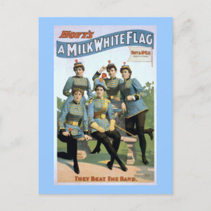 Hoyt's A Milk White Flag Vintag Theatre Poster Postkarte