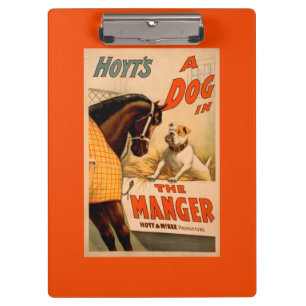 Hoyts Ein Hund in der Krippe Theaterplakat Klemmbrett