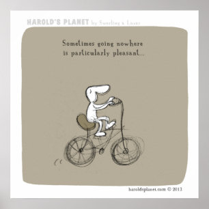 HP5038 "harold's Planet" "Going nwhere" Poster