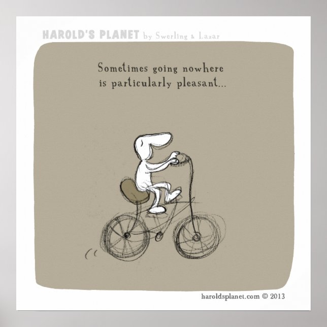 HP5038 "harold's Planet" "Going nwhere" Poster (Vorne)