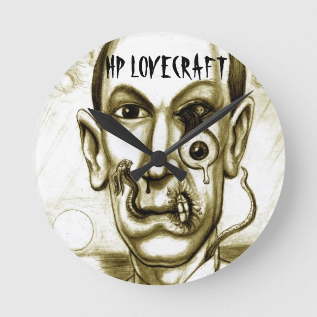 HP LOVECRAFT DREAM RUNDE WANDUHR (Vorderseite)