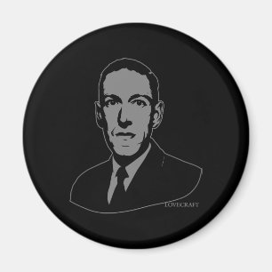 HP Lovecraft Portrait Magnet