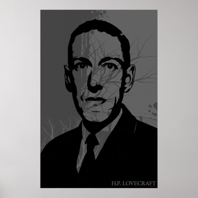 HP Lovecraft Portrait Poster (Vorne)