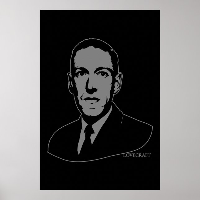 HP Lovecraft Portrait Poster (Vorne)