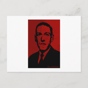 HP Lovecraft Portrait Postkarte