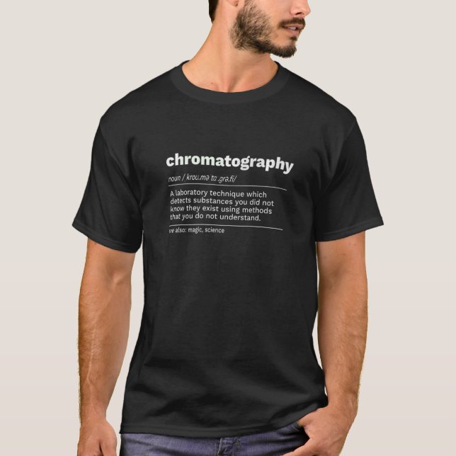 Hplc-Chromatographie T-Shirt (Vorderseite)