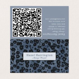 HQ-Code Moderne florale Falten Business Card Dunke Visitenkarten