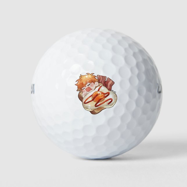 [HQ x Frühstück] Hinata - Eierbacon Toast Golfball (Vorderseite)