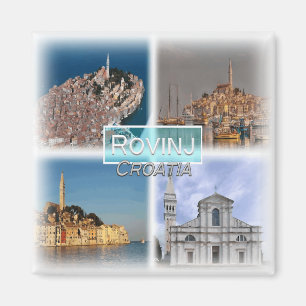 HR0028 Europa, Kroatien, Rovinj, Kühlschrank Magnet