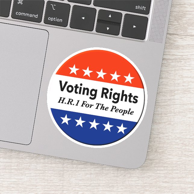 HR1 Stimmrecht für das Volk Gesetz Aufkleber (Detail)