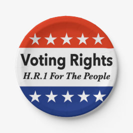 HR1 Stimmrecht für das Volk Gesetz Pappteller