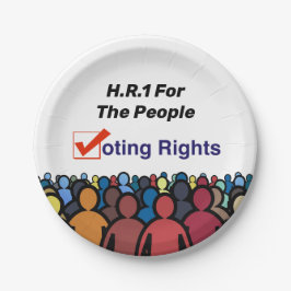 HR1 Stimmrecht für das Volk Gesetz Pappteller