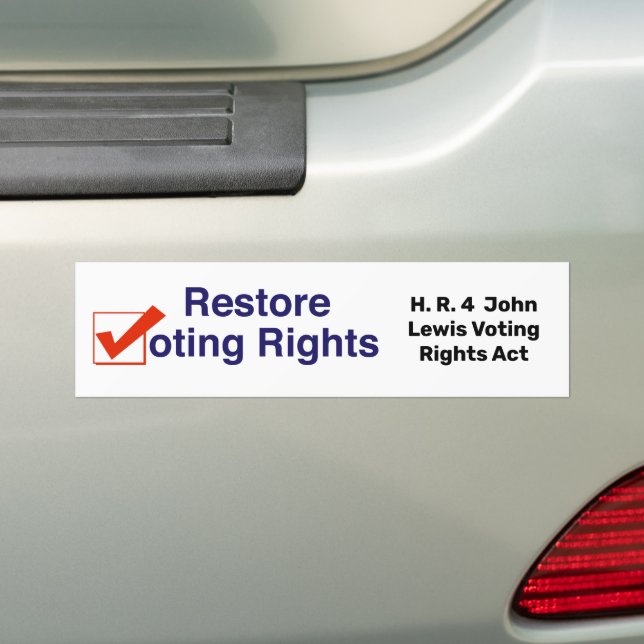 HR4 John Lewis Voting Rights Act Autoaufkleber (Auf Auto)