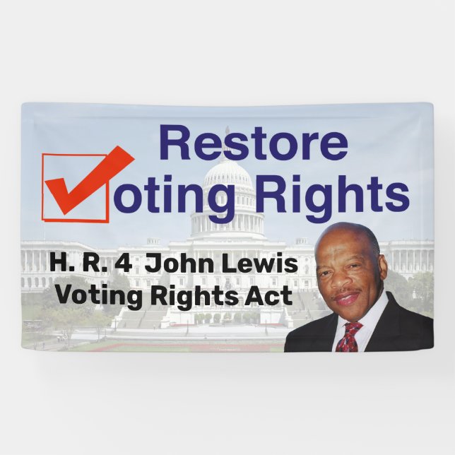 HR4 John Lewis Voting Rights Act Banner (Horizontal)