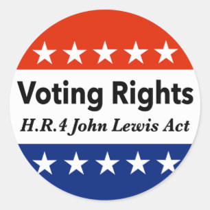 HR4 John Lewis Voting Rights Act Runder Aufkleber