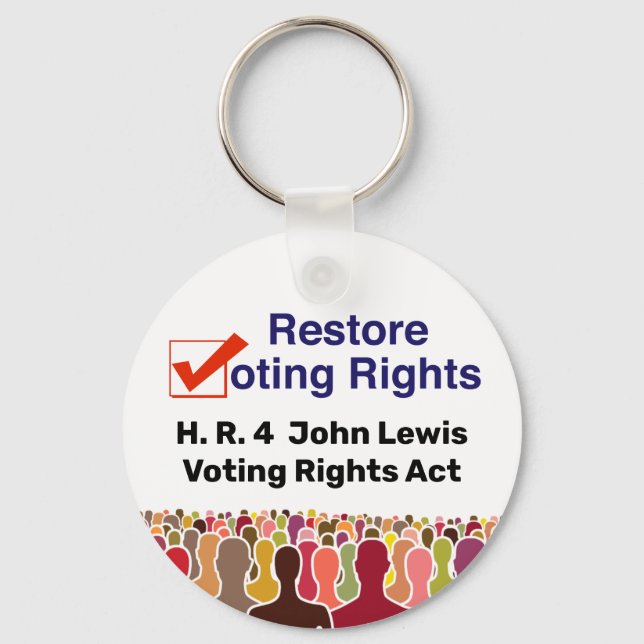 HR4 John Lewis Voting Rights Act Schlüsselanhänger (Vorderseite)
