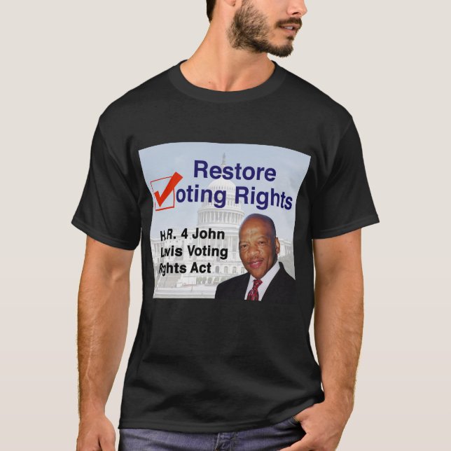 HR4 John Lewis Voting Rights Act T - Shirt (Vorderseite)