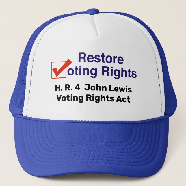 HR4 John Lewis Voting Rights Act Truckerkappe (Vorderseite)