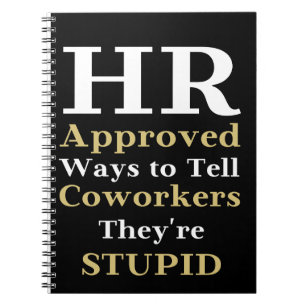 HR genehmigte Methoden, um Mitarbeitern zu sagen,  Notizblock
