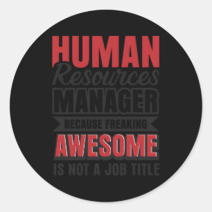 Hr Hu Resources Ager Recruiter Runder Aufkleber