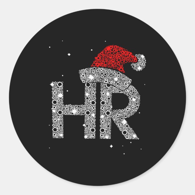 Hr Human Resource Jobs - Funny Christmas Gift  Runder Aufkleber (Vorderseite)