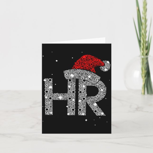 Hr Human Resource Jobs - Lustiges Weihnachtsgesche Karte (Vorderseite)