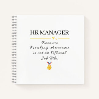HR-Manager Chef Danke Notizbuch