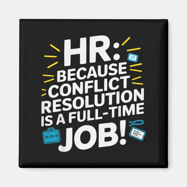 Hr-Manager Personalwesen Mitarbeiter Arbeitsplatz- Magnet (Vorne)
