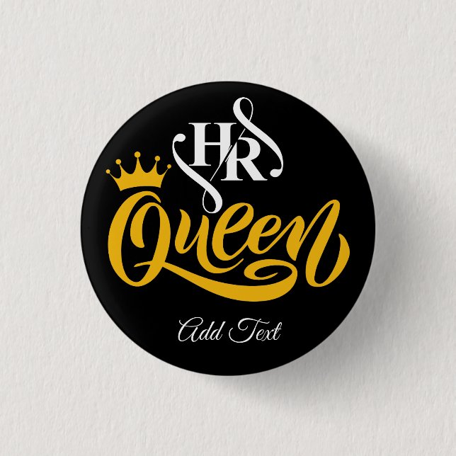 HR Queen Human Resources Women Button (Vorderseite)