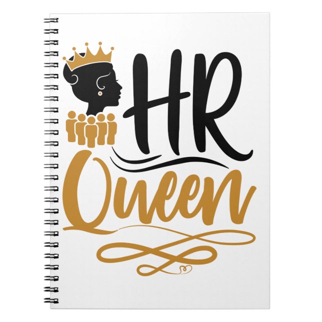 HR Queen Human Resources Women Notizblock (Vorderseite)