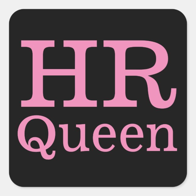 HR Queen 👸 🏻 👑 KUNDENBARE Stickers (Vorderseite)