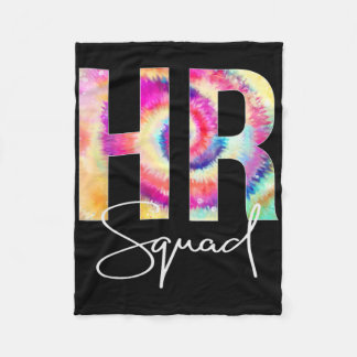 Hr Squad Tie Dye Byck Zur Schule Frauen Anerkennun Fleecedecke
